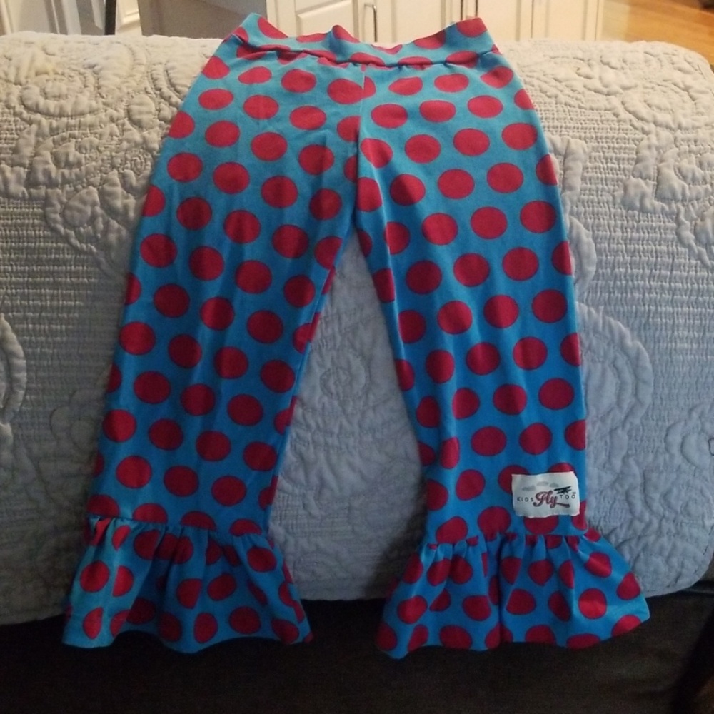 Little girls ruffle pants